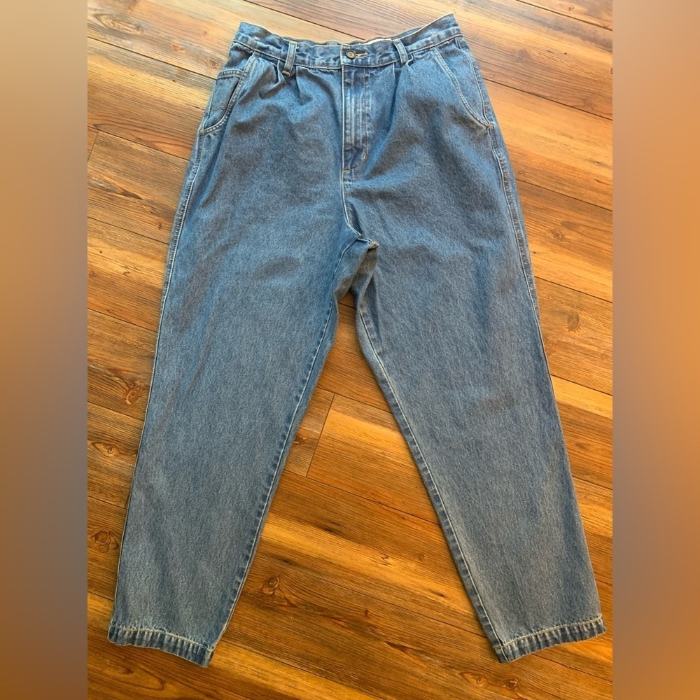 Vintage 1980’s Westport Denim High Waisted Mom Jeans Pleated Front Size 14 RARE - Picture 2 of 12